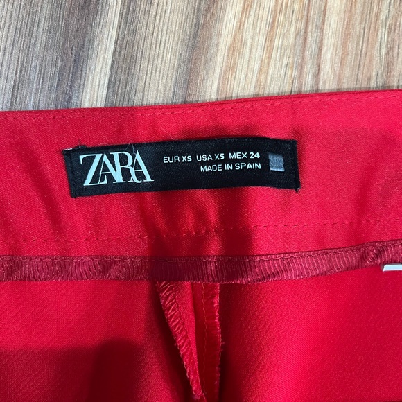Red Zara Dress Pants - Women’s XS - Picture 3 of 4